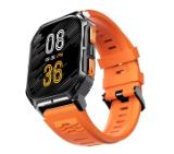 HiFuture Ultra 3 Black Orange, 2.0" IPS, 240x296, Bluetooth Call, IP68 Waterproof, 24/7 True Heart Rate & Blood Oxygen Sensor, Up to 7 days daily use, 100+ Sports Mode