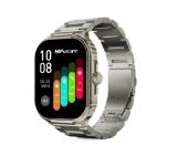 HiFuture Ultra 3 Pro Silver, 2.04" IPS, 368x448, Bluetooth Call, IP68 Waterproof, 24/7 True Heart Rate & Blood Oxygen Sensor, Up to 7 days daily use, 100+ Sports Mode