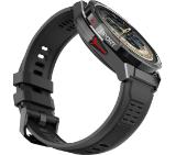 HiFuture Active Black Red, *1.43"  AMOLED, Dual Band GPS +Compass + Altimeter 466*466, Powered by Dual Core & Syntra AI, Bluetooth Call, 5ATM Waterproof, 24/7 True Heart Rate & Blood Oxygen Sensor, Up to 10 days daily use