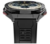 HiFuture Active Black Red, *1.43"  AMOLED, Dual Band GPS +Compass + Altimeter 466*466, Powered by Dual Core & Syntra AI, Bluetooth Call, 5ATM Waterproof, 24/7 True Heart Rate & Blood Oxygen Sensor, Up to 10 days daily use