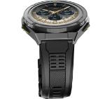 HiFuture Active Black Yellow, *1.43"  AMOLED, Dual Band GPS +Compass + Altimeter 466*466, Powered by Dual Core & Syntra AI, Bluetooth Call, 5ATM Waterproof, 24/7 True Heart Rate & Blood Oxygen Sensor, Up to 10 days daily use