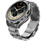 HiFuture Active Silver, *1.43"  AMOLED, Dual Band GPS +Compass + Altimeter 466*466, Powered by Dual Core & Syntra AI, Bluetooth Call, 5ATM Waterproof, 24/7 True Heart Rate & Blood Oxygen Sensor, Up to 10 days daily use