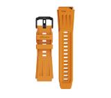 HiFuture Pilot-M Orange, Sporty Design, Powder Metallurgy Stainless Steel Buckle, Solid Silicone, Unique Patterns, Fit Size: 22mm