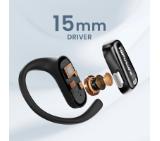 HiFuture Sonify Black, Open Ear Comfort, Bluetooth 5.4, 4 Mics ENC Calling System, Playtime up to 20 Hours, IPX5 Waterproof, 15mm Driver Bass Boost