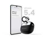 HiFuture FlexClip Black, Open Ear Comfort, Bluetooth 5.4, 4 Mics ENC Calling System, Playtime up to 30 Hours, IPX5 Waterproof, 12mm Driver Bass Boost