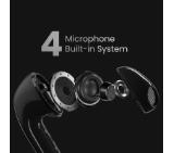 HiFuture ChromeBuds Titanium, Metallic Charge Case, 4 MICS ENC, Wireless 5.4, Up to 6 Hours Battery Life by one charge, IPX5, Ultra Bass, Up to 30 Hours Battery Life Combined