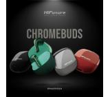 HiFuture ChromeBuds Titanium, Metallic Charge Case, 4 MICS ENC, Wireless 5.4, Up to 6 Hours Battery Life by one charge, IPX5, Ultra Bass, Up to 30 Hours Battery Life Combined