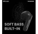 HiFuture ColorBuds2 Black, Fashion TWS Earbuds, *5+15hours Play time,  Bluetooth 5.3, 10MM Driver, Soft Bass, Comfort Fit, Colorful option