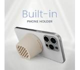 HiFuture Mega S Latte, Bluetooth 5.4, MagSafe, 5W Output, Built-in MIC support Handsfree, Pair to Play (TWS Mode), Up to 10 Hours Playtime, Wireless Charge (7.5W-15W), Phone Holder