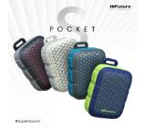 HiFuture Pocket S Grey,  Bluetooth 5.4, IPX7 Waterproof, 5W Output, Pair to Play (TWS Mode), Up to 8 Hours Playtime, Support Clip for Wear, Support Magnetic