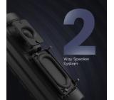 HiFuture Ripple Black, 2-Way Speaker System, 20W*1+10W*1, IPX7 Waterproof, Up to 12 Hours Playtime, Bluetooth 5.3, Pair to Play (TWS Mode)
