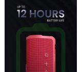 HiFuture Ripple Red, 2-Way Speaker System, 20W*1+10W*1, IPX7 Waterproof, Up to 12 Hours Playtime, Bluetooth 5.3, Pair to Play (TWS Mode)