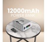 HiFuture MusicBox Silver, 3-Way Speaker System, 100W Output, Built-in DynaBoost Bass Technology, Built-in DC12V Non-Stop Playing Power Socket, Enable Karaoke Dancing Light, Up to 8 Hours Playtime, Bluetooth 5.3, Pair to Play (TWS Mode)