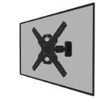 Neomounts LEVEL-850 Wall Mount (full motion, 2 pivots, VESA 400x400)