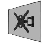 Neomounts LEVEL-850 Wall Mount (full motion, 3 pivots, VESA 400x400)