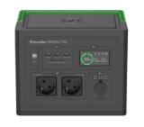 Schneider OffGrid Portable Power Station 730, 738Wh Lithium-ion, 2 Schuko, Sinewave + Schneider OffGrid Portable Solar Panel, 100W
