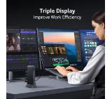 Acer Type C Universal docking station 15in1, 2 x HDMI 4K@60Hz, 1 x DP 8k@30Hz, 5 x USB A, 1 x USB C, 1 x RJ45, 1x SD /Micro SD, 1 x TF, 1 x Audio  3.5mm jack, Windows, ChromeOS, macOS, Gray