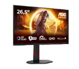 AOC Q27G4SDR, 26.5" QD-OLED, 2560x1440@360Hz, 0.03ms GtG, 1000cd m/2, 1.5M:1, Adaptive Sync, FlickerFree, Low Blue Light, Tilt, Height Adjust, Pivot, Swivel, 2xHDMI, DP, USB hub