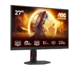 AOC Q27G4SRU, 27" Fast IPS WLED, 2560x1440@320Hz, 1ms GtG, 0.3ms MPRT, 450cd m2, 1000:1, Adaptive Sync, FlickerFree, Low Blue Light,  2Wx2, Tilt, Height Adjust, Pivot, Swivel, 2xHDMI, DP, USB hub