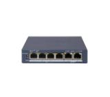 HikVision 4 Port Gigabit Smart POE Switch, 4 x Gigabit PoE port, 2 x Gigabit RJ45 port, Total PoE Power Budget 60W, Up to 300 m Long Range PoE Transmission, 6 KV Surge Protection