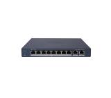 HikVision 8 Port Gigabit Smart PoE Switch, 8 x Gigabit PoE port, 2 x Gigabit RJ45 port, Total PoE Power Budget 110 W, Up to 300 m Long Range PoE Transmission, 6 kV Surge Protection