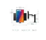 BenQ PD2706UA VERTICAL &  PROFESSIONAL DISPLAY PD2706UA DARK GREY