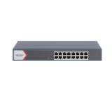 HikVision 16 Port Gigabit Smart Switch, 16 x Gigabit RJ45 port, Link aggregation, switching capacity 56 Gbps, 6 kV Surge Protection