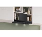 Bosch DBB87DP60, SER6, Integrated box hood 80cm A+, EcoSilenceDrive, max 433(699)m3/h, 57(68)dB, 3+1 speeds, CoP A, Grease eff. 85,3%(B), Glass touch control, HC, Color temp. adjust, Matt black