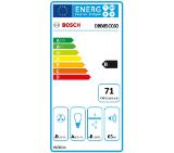 Bosch DBB85CC60, SER4, Integrated box hood 80cm B, max 582m3/h, 65dB, 3 speeds, CoP B, Grease eff. 91%(B), Glass panel, Push buttons, Matt black