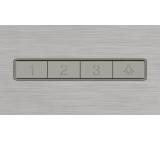 Bosch DWB65CC30, SER4, Chimney hood 60cm B, max 594m3/h, 67dB, 3 speeds, Push buttons, CoP B, Grease eff. 89%(B), Box design, Inox-look