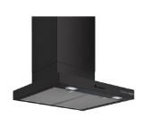 Bosch DWB63BC60, SER2, Chimney hood 60cm C, max 400m3/h, 67dB, 3 speeds, Push buttons, CoP E, Box design, Grease eff. 85,4%, Matt black