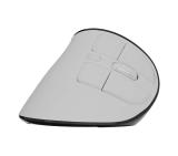 Natec Euphonie Vertical Mouse PRO Wireless  BT 5.0, 4000DPI Silent, Programmable, White