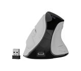 Natec Euphonie Vertical Mouse PRO Wireless  BT 5.0, 4000DPI Silent, Programmable, White