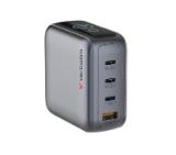 Verbatim Mini GaN Charger 140W with Display + 140W USB-C to USB-C Cable (Charger and Data transfer) Grey