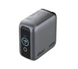 Verbatim Mini GaN Charger 140W with Display + 140W USB-C to USB-C Cable (Charger and Data transfer) Grey