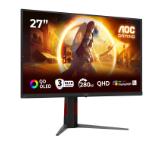 AOC Q27G4ZD, 27" QD-OLED, 2560x1440@280Hz, 0.03ms GtG, 1.5M:1, 1000cd m/2, Adaptive Sync, FlickerFree, Anti Blue Light, Tilt, Height Adjust, Pivot, Swivel, 2xHDMI, DP, USB hub
