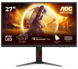 AOC U27G4XM, 27" Fast IPS MiniLED, 3840x2160@160Hz, 1ms GtG, 1200cd/m2, 1000:1, 80M:1 DCR, Adaptive Sync, FlickerFree, Low Blue Mode, Tilt, Height Adjust, Pivot, Swivel, HDMI, DP, USB hub