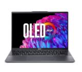 Acer SFG14-63-R1DP, AMD Ryzen 7 8845HS (up to 5.1GHz, 16MB), 14'' CineCrystal OLED WQ2.8K 90Hz (2880 x 1800), AMD Radeon Graphics, 16GB LPDDR5 onboard, 512GB SSD NVMe, 50Wh, WIFI6E+BT 5.3, QHD Cam, MicroSD Reader, Win 11 Home, Backlit KBD, Steel Gray
