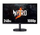 Acer Nitro KG240YW3bmiipx, 23.8'', FHD (1920X1080) IPS, ZeroFrame, FreeSync Premium 240Hz, 1ms/0.5ms GTG, 100M:1, 250nits, 99% sRGB, 2xHDMI, DP, Audio out, Speakers, Tilt, Vesa, Black