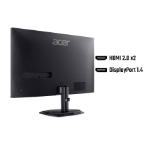 Acer Nitro KG240YW3bmiipx, 23.8'', FHD (1920X1080) IPS, ZeroFrame, FreeSync Premium 240Hz, 1ms/0.5ms GTG, 100M:1, 250nits, 99% sRGB, 2xHDMI, DP, Audio out, Speakers, Tilt, Vesa, Black