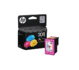 HP 308 Black/Tri-Color Original Ink Cartridge Combo 2-Pack