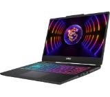 MSI Cyborg 15 A13UCK, i7-13620H (10C/16T, up to 4.90GHz, 24 MB), GeForce RTX 3050 4GB GDDR6, 15.6" FHD (1920x1080), 144Hz, IPS-Level, 16GB DDR5 5200MHz, 512GB PCIe Gen4x4 SSD, WiFi 6E, BT 5.3, 4 Zone RGB Kbd, NO OS, 53.5Whr, 1.98kg
