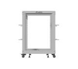 Lanberg open rack 19" 15U 600x600-1100 adjustable, grey