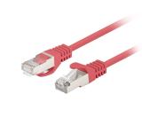 Lanberg patch cord CAT.6 FTP 0.25m, Fluke Passed, red (10-pack)
