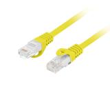 Lanberg patch cord CAT.6A U/UTP LSZH CU 0.25m Fluke Passed, Yellow