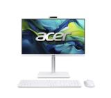 Acer Aspire C24-A, 23.8'' FHD IPS AiO 120Hz, Intel Core i5-13420H (up to 4.60GHz, 12MB), 16GB DDR4 (1 slot free), 512GB SSD, no DVD, Intel UHD, HDMI, RG-45, WiFi 6, BT 5.0, Glan, Ergo stand w Height Adj., 5MPCam+mic, KBD& Mouse Wireless, NO OS, White