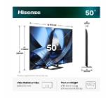 Hisense 50" U7SE, 4K Ultra HD 3840x2160, ULED, FALD, Quantum Dot, 144Hz, IPS, HDR 10+, HLG, Dolby Vision IQ, Dolby Atmos, Smart TV, WiFi 5GHz, WiFi Direct, BT, Anyview Cast, 4xHDMI, 2xUSB, LAN, CI+, DVB-T2/C/S2, Black