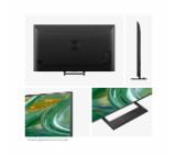 Hisense 75" E8S, 4K Ultra HD 3840x2160, ULED, Quantum Dot,144 Hz, HDR 10+, HLG, Dolby Vision, DTS Virtual X, Smart TV, Light Sensor, WiFi Direct, BT, Anyview Cast, 3xHDMI, 2xUSB, LAN, CI+, DVB-T2/C/S2,Singale stand, Black