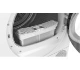 Bosch WQJ24201BY, SER6, Tumble dryer with heat pump 9kg D / C cond., 62dB EasyClean, drain set, black-blackgrey door, HC, Inclined direct touch display