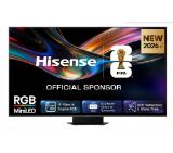 Hisense 75" UR9S, 4K Ultra HD 3840x2160, RGB Mini Led , DLED, Quantum Dot, 180Hz, IPS, HDR 10+, HLG, Dolby Vision IQ, Dolby Atmos, Smart TV,Light Sensor,WiFi 6eGHz, WiFi Direct, BT,2x15 W + 2x10 W + 20 W + 2x10W, Anyview Cast, 3xHDMI, 2xUSB, LAN, CI+